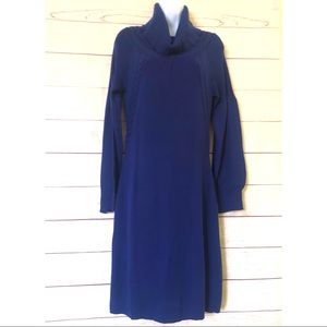 Tahari AS Levine Sweater Midi Dress Long Sleeves